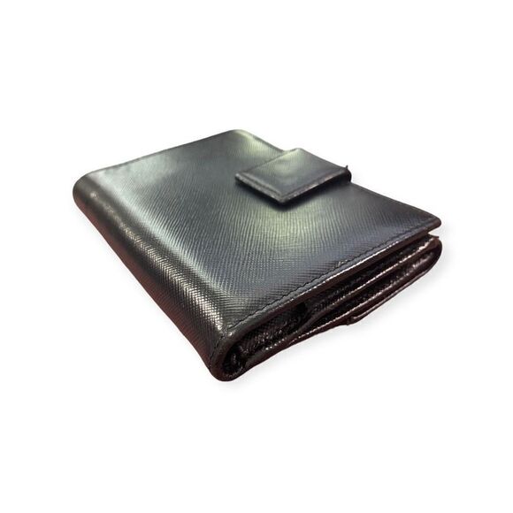 Authentic Prada Saffiano Wallet Black Compact - Picture 3 of 10